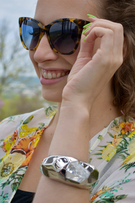 Marc Jacobs Yellow Havana Cat Eye Sunglasses