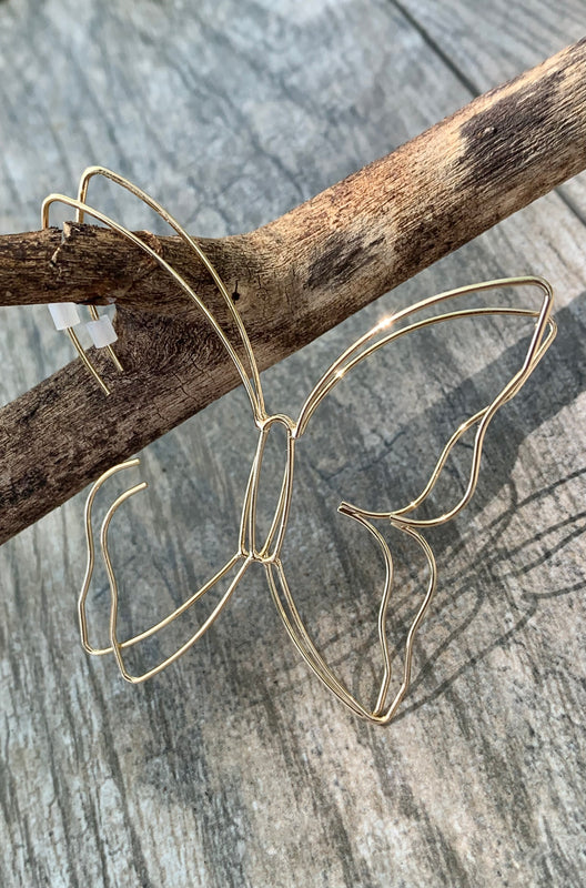 Butterfly Drop Earrings
