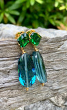 Treasure Trove Blue Crystal Teardrop Earrings