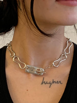 Luxe Link Toggle Collar Choker Necklace