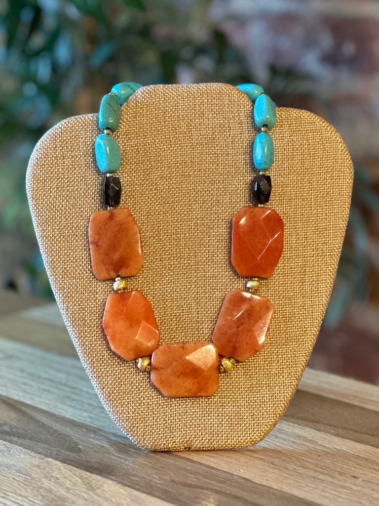 Amazon.com: Sunset Orange Statement Necklace : Handmade Products