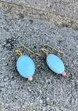 Amazonite & Agate Drop Earrings