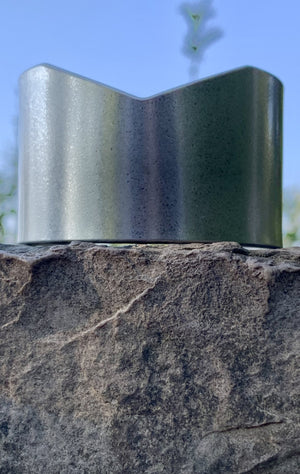 Sole Society Brushed Silver Cuff Bracelet