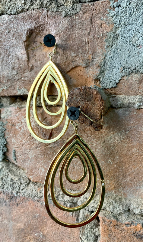 Teardrop Multi-Layer Drop Earrings