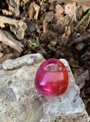 Vince Camuto Ombre Pink Dome Ring Size 7