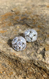 Marquise CZ Cluster Stud Earrings