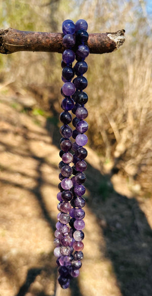 Amethyst Beaded Endless Necklace