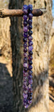 Amethyst Beaded Endless Necklace