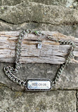 Power Phrase ID Pendant Chain Collar Choker Necklace