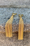 Vince Camuto Museum Huggie Tassel Linear Earrings