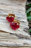 Treasure Trove Fuchsia Stud Earrings