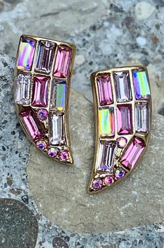 Welcome To The Jungle Multi-Color Beak Stud Earrings