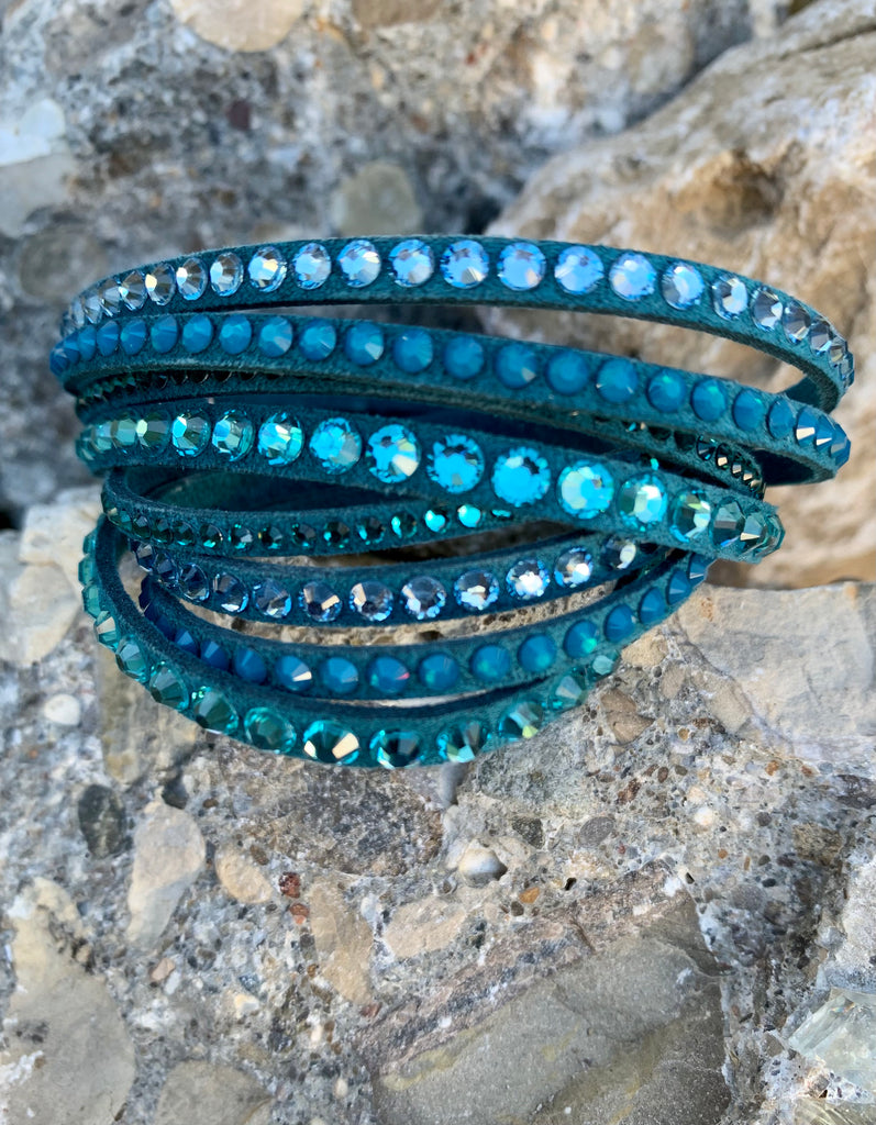 Turquoise Swarovski Crystal Bracelet
