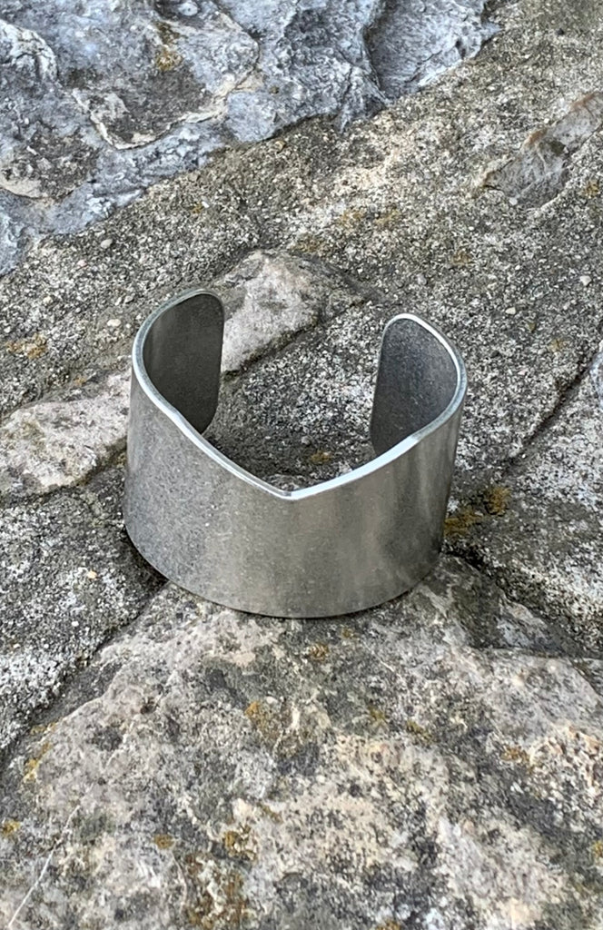 Sole Society Brushed Silver Cuff Bracelet