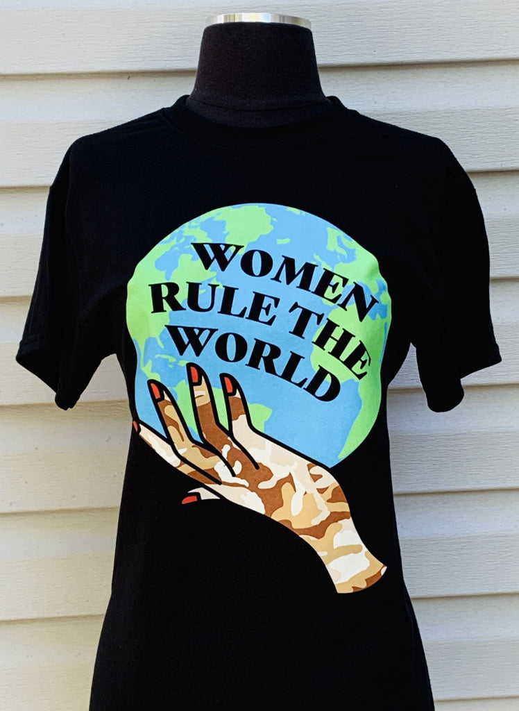 Women Rule The World Crew Neck T-Shirt