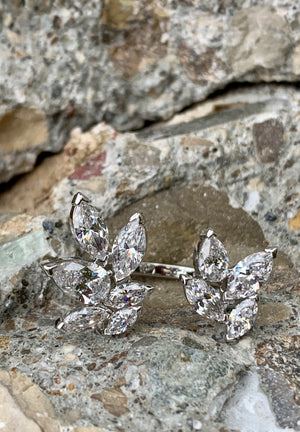 Swarovski Louison Open Leaves Ring