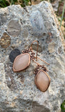 Copper & Peach Aventurine Drop Earrings