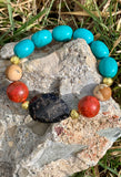 Turquoise Magnesite Multi-Stone Beaded Bracelet
